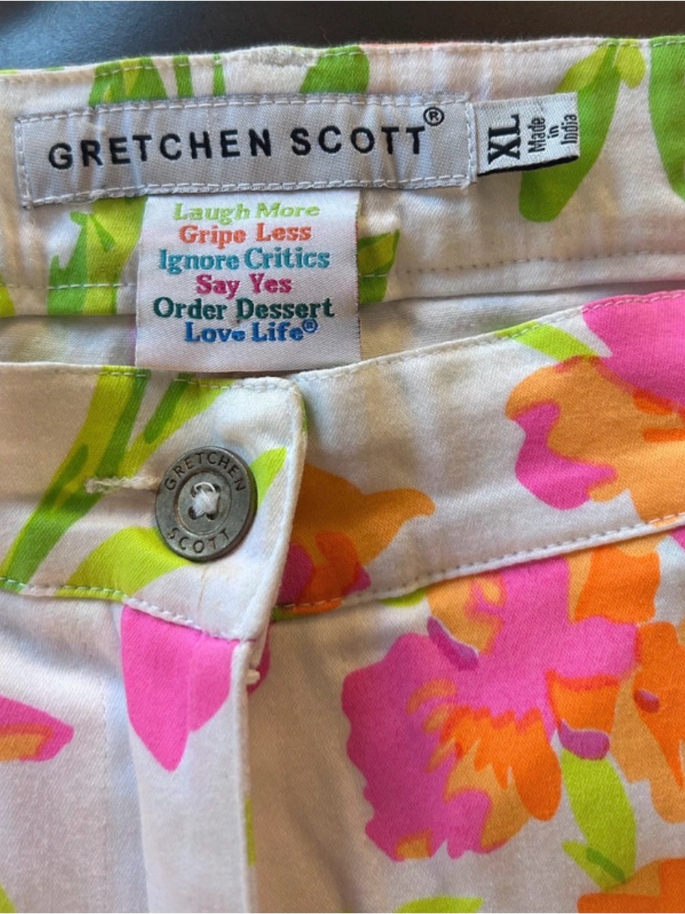 Gretchen Scott Women's Floral Print ankle pant - Picture 4 of 6